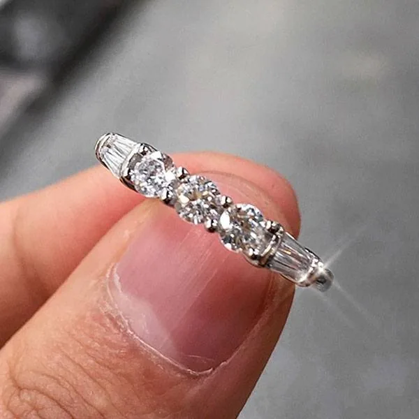 Handmade Round Lab Created Gemstone Band Ring 1.75 CTW