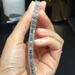 Handmade Emerald Cut Lab-created Diamond Timeless Tennis Bracelet