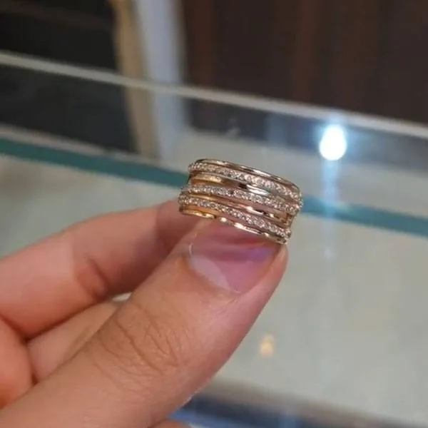 Handmade Round Cut Eternity Band Anniversary Wedding Band