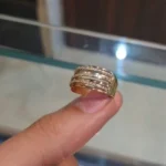 Handmade Round Cut Eternity Band Anniversary Wedding Band