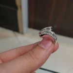 Handmade Round&Emerald Cut Sterling Silver Eternity Band