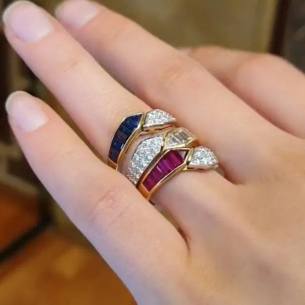 Handmade Vintage Design Open Ring Wedding Anniversary Band