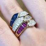Handmade Vintage Design Open Ring Wedding Anniversary Band