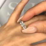 Handmade Oval Cut Anniversary Women's Wedding Band