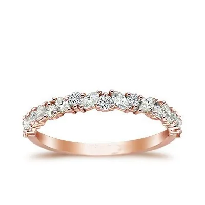 Handmade Unique Diamond Wedding Band