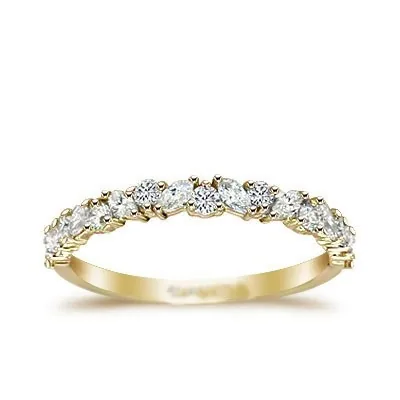 Handmade Unique Diamond Wedding Band