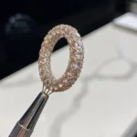 Handmade Stunning 10ct Four Rows Round Brilliant Diamond Eternity Band