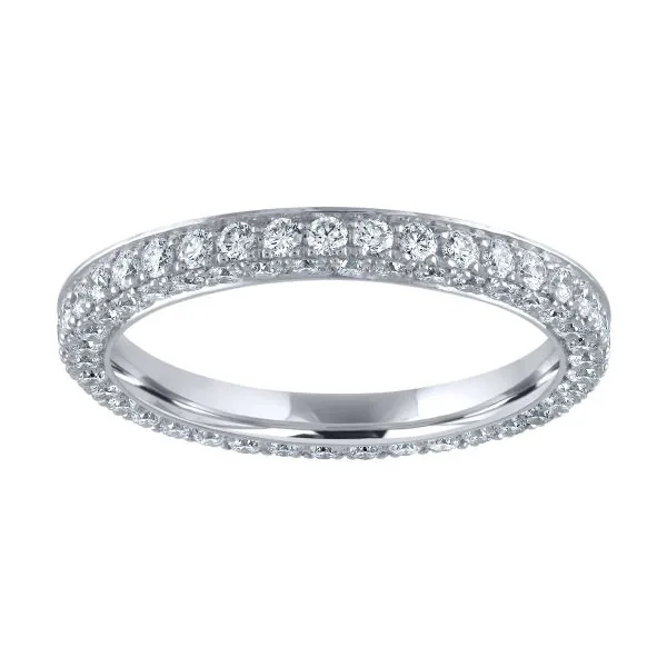 Handmade 2.85CT Two Row Wedding Band