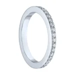 Handmade 2.85CT Two Row Wedding Band