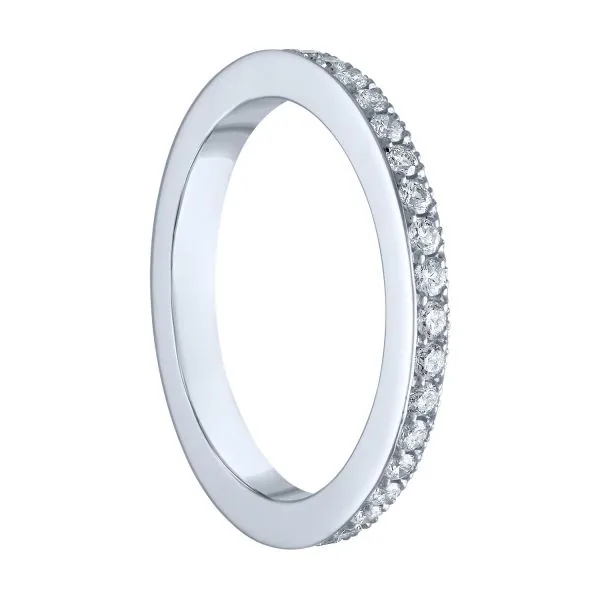 Handmade 2.85CT Two Row Wedding Band