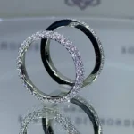 Handmade 3.5CT Three Rows Diamond Eternity Band