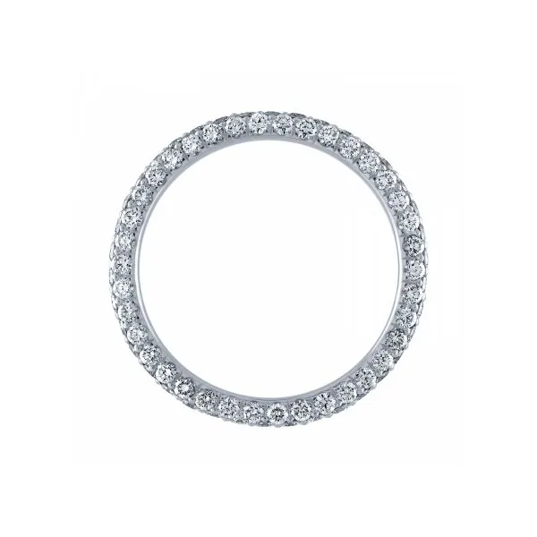 Handmade 3.5CT Three Rows Diamond Eternity Band