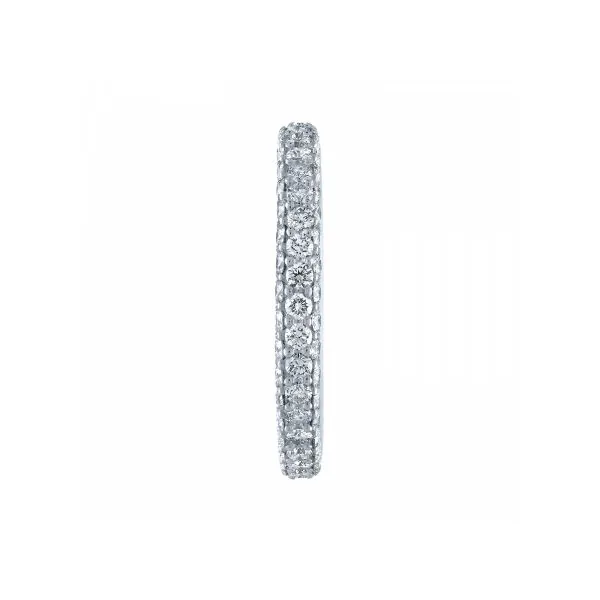 Handmade 3.5CT Three Rows Diamond Eternity Band