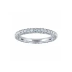 Handmade 3.5CT Three Rows Diamond Eternity Band