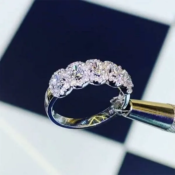 Handmade 3.5CT Oval Cut Wedding Band