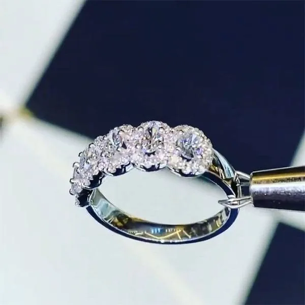 Handmade 3.5CT Oval Cut Wedding Band