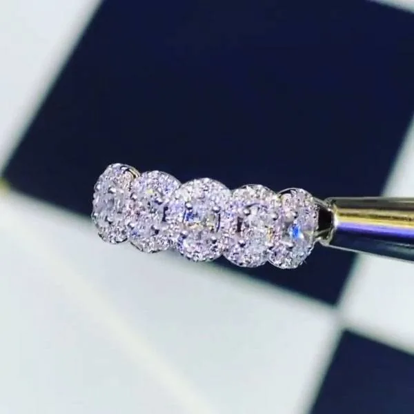 Handmade 3.5CT Oval Cut Wedding Band