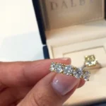Handmade 2.5 CT Five-stone Diamond Eternity Band in Yellow Gold