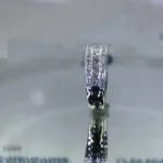 Handmade 1.75CT Round&Princess Cut Sterling Silver Wedding Band