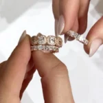 Handmade 3pcs Stacking Ring Set Wedding Band