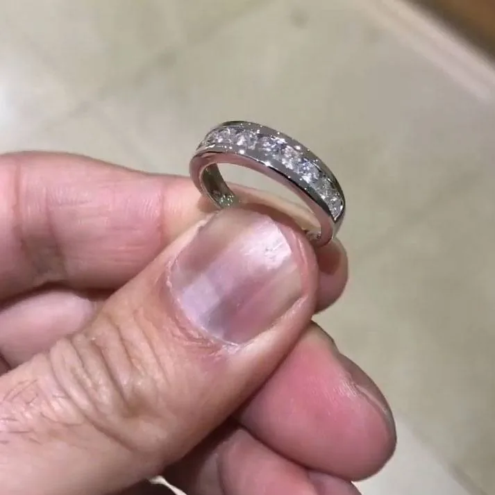 Handmade 1.02 CT Channel Setting Wedding Anniversary Band