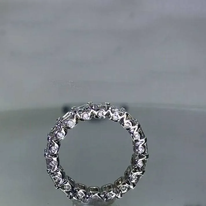 Handmade Asscher Cut Sterling Silver Anniversary Band