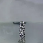 Handmade Asscher Cut Sterling Silver Anniversary Band