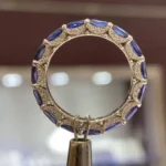 Handmade Blue Sapphire Wedding Eternity Band