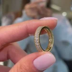 Handmade Yellow Gold Rope Design Eternity Band