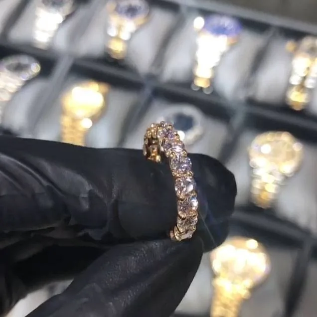 Handmade 18k Yellow Gold Eternity Band Ring