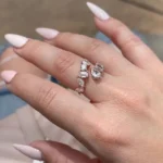Fashion Multi-Diamond Open Ring Wedding Anniversary Band