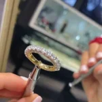 Handmade Round Cut Anniversary Women's Wedding Band Ring
