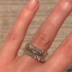 Handmade Round Cut Sterling Silver Wedding Band