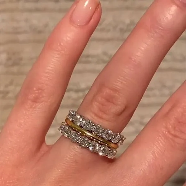 Handmade Round Cut Sterling Silver Wedding Band