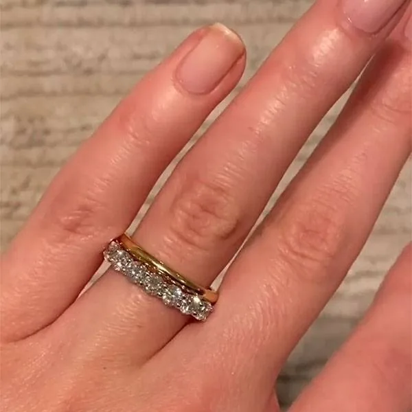 Handmade Round Cut Sterling Silver Wedding Band
