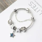Star of Ocean Four-leaf Clover Alloy Fashion Bracelet