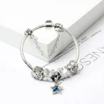 Star of Ocean Four-leaf Clover Alloy Fashion Bracelet