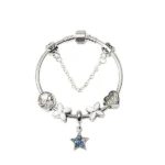 Star of Ocean Four-leaf Clover Alloy Fashion Bracelet