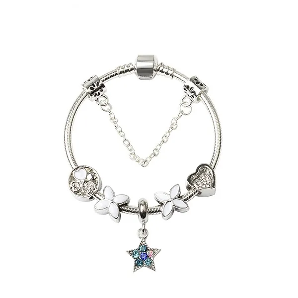 Star of Ocean Four-leaf Clover Alloy Fashion Bracelet