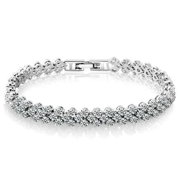 Fashion Heart Shape Round Alloy Bracelet
