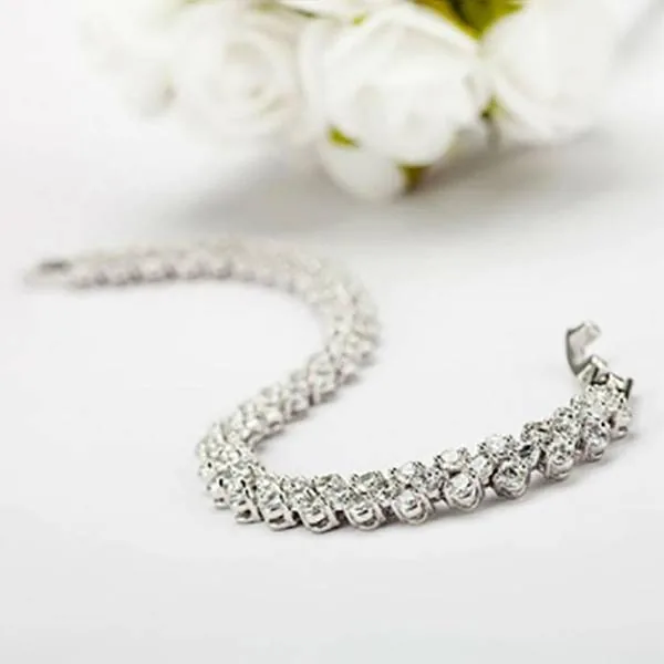 Fashion Heart Shape Round Alloy Bracelet