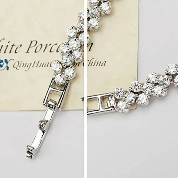 Fashion Heart Shape Round Alloy Bracelet