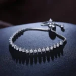 Fashion White Sapphire Adjustable Bracelet