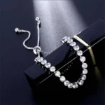 Fashion White Sapphire Adjustable Bracelet
