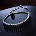 Fashion White Sapphire Adjustable Bracelet