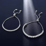 Fashion White Sapphire Adjustable Bracelet