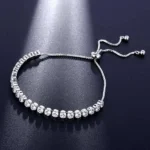 Fashion White Sapphire Adjustable Bracelet