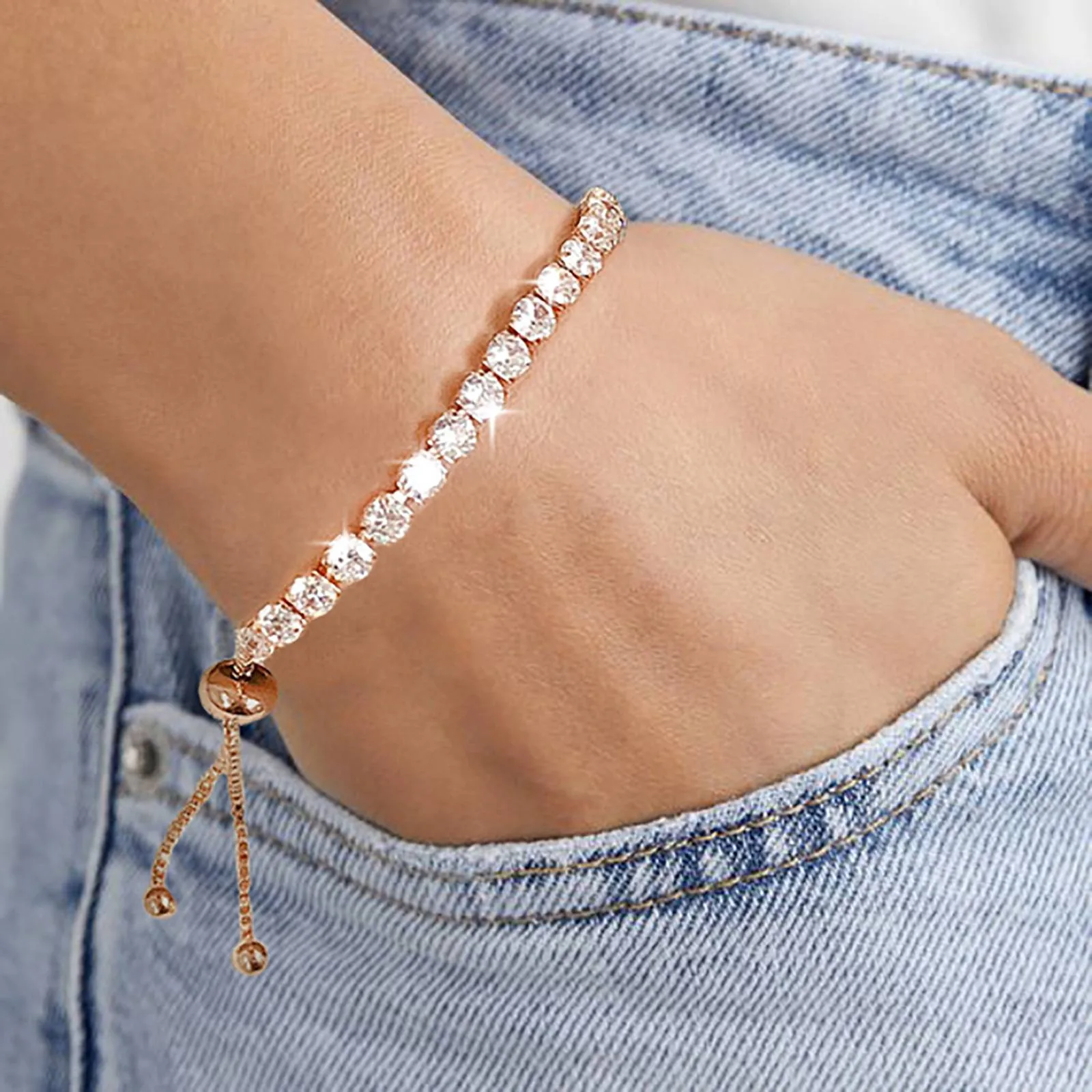 Fahsion Adjustable Tennis Bracelet