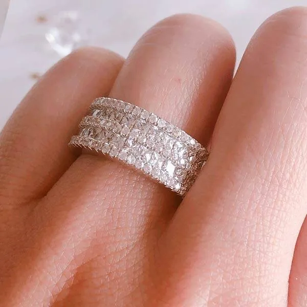 Handmade Brilliant 925 Sterling Silver Band