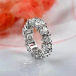 Handmade Multi Shaped Stones Eternity Band